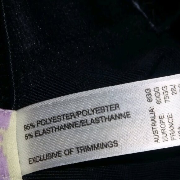 NWT Parfait sexy full coverage padded purple wine black 40D - Picture 7 of 7